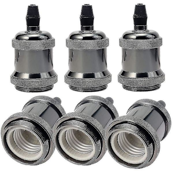 E27 Lampeholder, Retro Hengelampe, Solid Kobber Sokkel For Tak DIY Henge