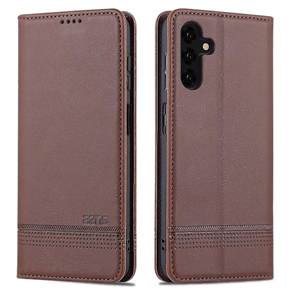 For Samsung Galaxy A14 5G/A14 4G Ko-læder tekstur stativ telefon etui magnetisk folio flip pung cover