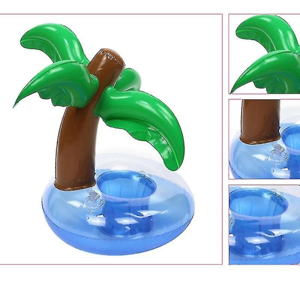 Mini Coconut Tree Oppustelige Drink Coasters Beverage Cup Stand Holder