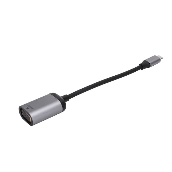 Type-C til VGA Konverter USB 3.1 1080p Adapter Videokonverter til Windows/Android/Mac OS