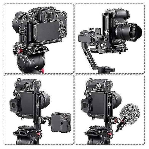 DSLR-kamerans L-fäste Vertikal Horisontell Växling Stativ Snabbkopplingsplatta För Stabilisator Stativ
