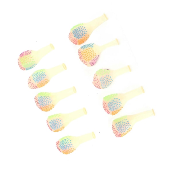 10 stk Balloner Fluorescerende Farve Bølge Punkt Polka Dot Neon Latex Balloner til Fest Dekoration Bølge Punkt YEMAA