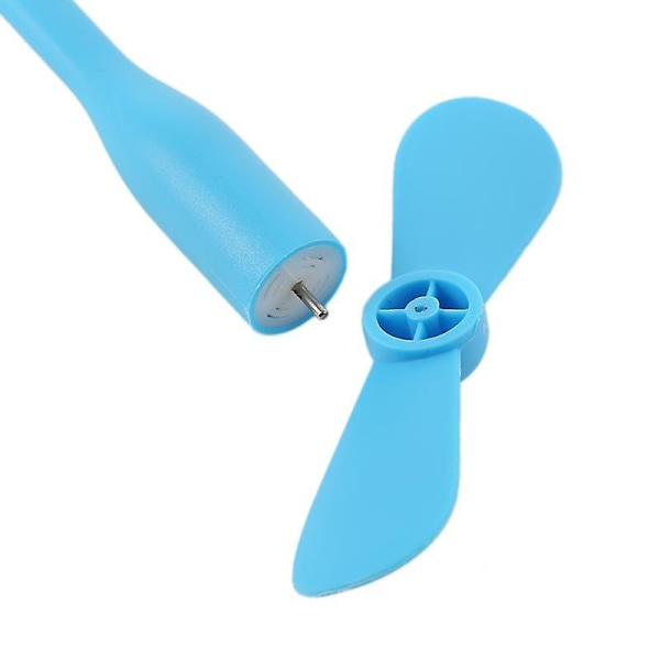 Kreativ USB-vifte Fleksibel bærbar minivifte og USB LED-lyspære for Power Bank & Notebook & Datamaskin Sommer Gadget