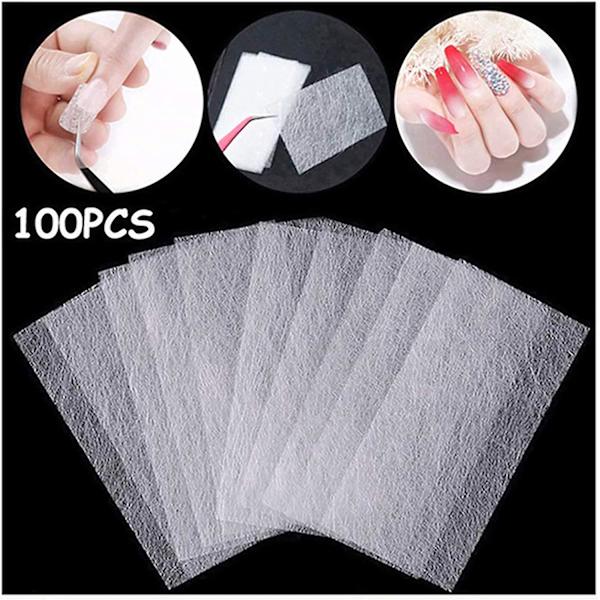 Silke Nail Wrap, Magiske Nail Extension Silke Glasfiber Nail Care Glasfiber Silke Nails Wrap Stickers Ikke-vævet Fransk Nail Warp Til Gel Extension Nail