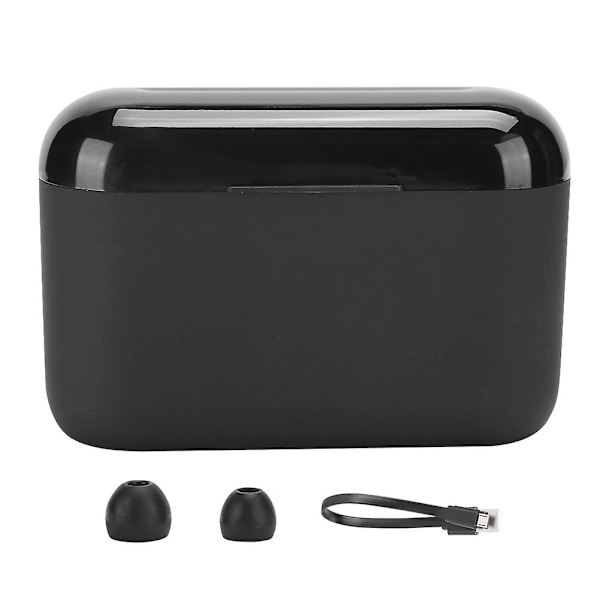 Portabel Monaural U-formad Bluetooth 5.0 Headset Sport Trådlösa Hörlurar Svart