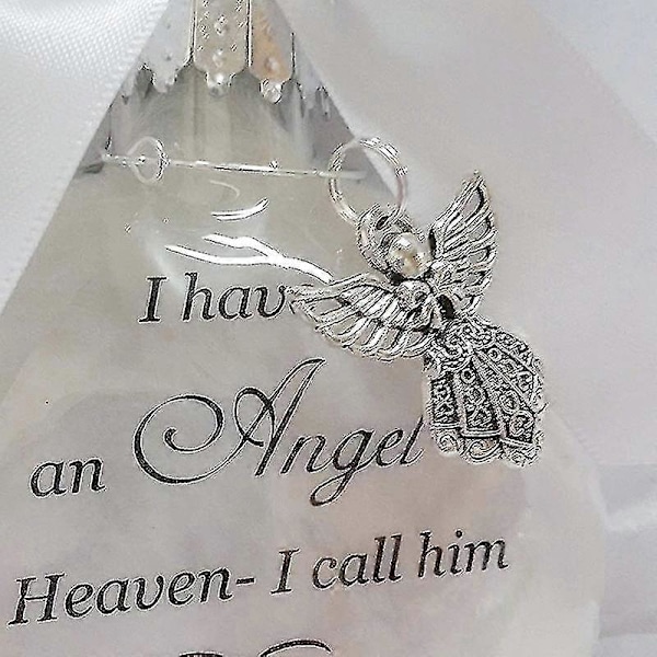 Julgranspynt Fjäderboll Ängel I Himlen Minnespynt