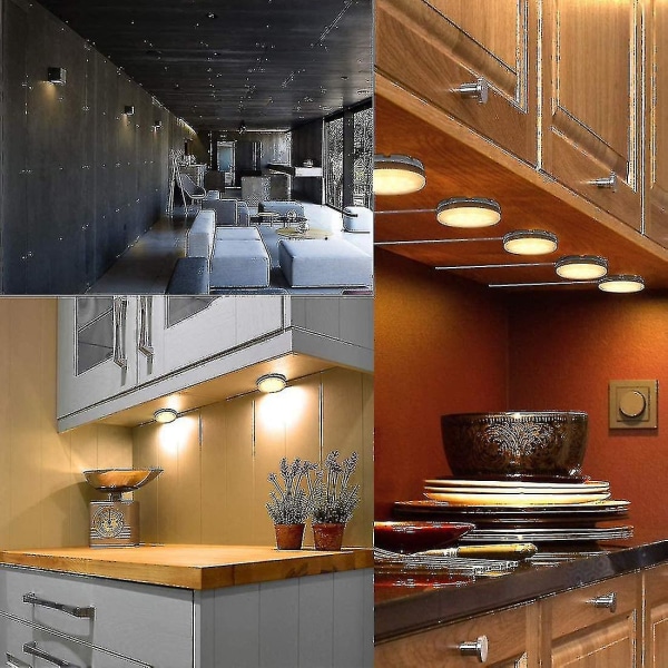 4 stk Gx53 LED-pære 7w 3000k, varm hvit, ikke dimbar, ingen flimmer, erstatter 50w halogen Gx5.3 eller Cfl 9w 13w, 560 lumen, 120