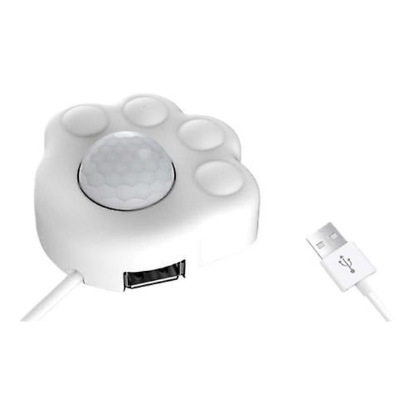 Pet Vanddispenser Intelligent Infrarød Sensor Sonde Kat Vanddispenser Automatisk Sensor Springvand Løbende Vand Timer Sensor (hvid) (1 stk)