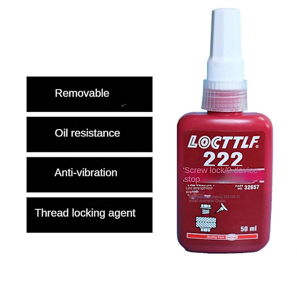 Loctite 243/242/263/271/222 Kierrelukko Sininen Pultti Tapin Nopea Kiinnitys Ruuviliima 50ML