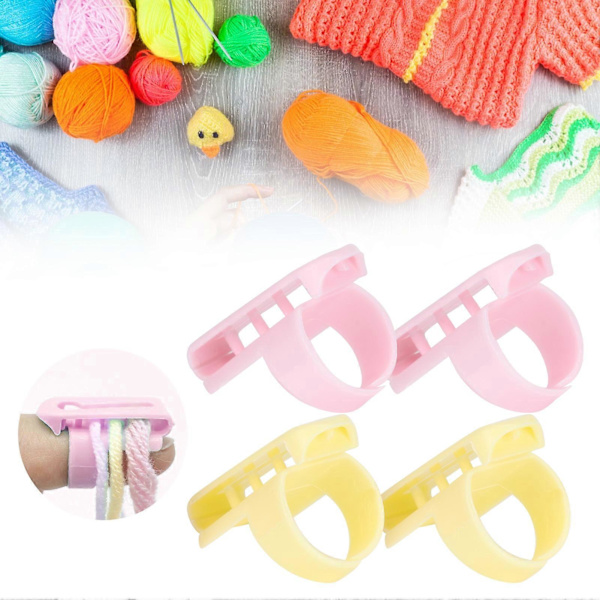 4 st Stickningsskydd Fingerguide Splitter för DIY Kul Tröja Ull Sytillbehör YEMAA