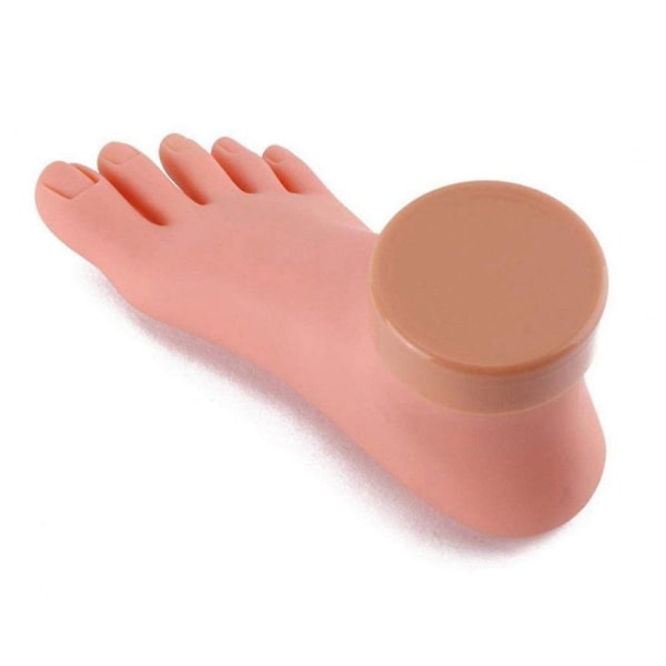 Øv falsk fodmodel Fleksibel blød silikoneprotesemanicureværktøj til neglekunsttræning Display Manikur