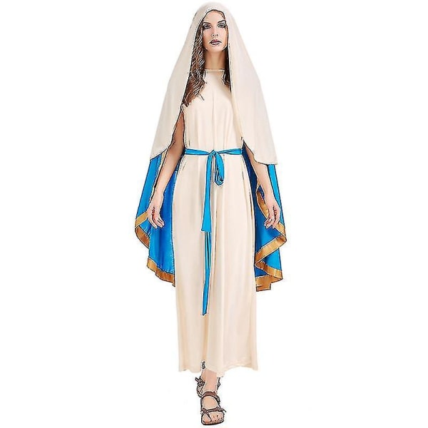 Rion Neitsyt Marian aikuisten cosplay Halloween -asu Neitsyt Maria