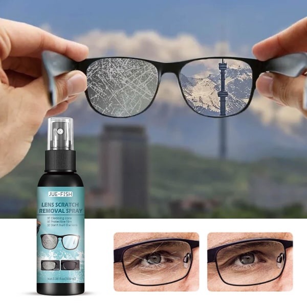 Silmälasien puhdistusaine lasien ja aurinkolasien naarmujen ja linssien  puhdistussuihke 100 ml 124e | Fyndiq