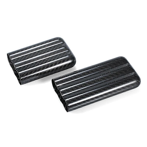 Sort Carbonfiber 3-cigar Etui Letvægts Cigar Opbevaring Rør Holder