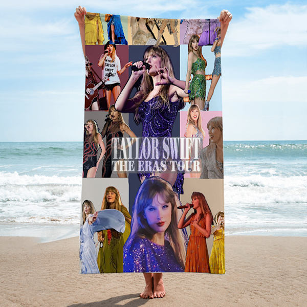 140x180cm Mikrofiber strandhåndklæde berømthed omkring rektangulært strandhåndklæde Taylor Swift sanger badehåndklæde håndklæde