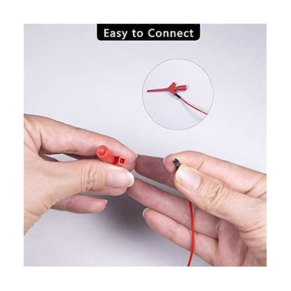 Testledningssats, Testkrokclips Silikonhopptrådar Kabel för Logikanalysator Elektrisk Testning