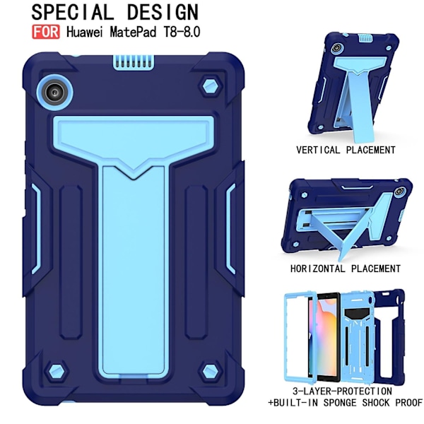 T-formet Holder Etui til Huawei MatePad T8