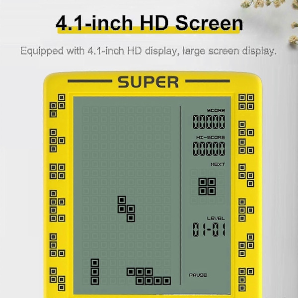 Rs-100 Tetris Pelikonsoli Klassikko Palikkapeli Puzzle Pelit Pelaaja Käsikonsoli Pelikone Tiilipelit Paristot Eivät Sisällybeyamis G - jue.T