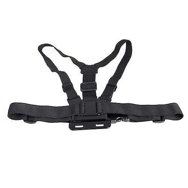 Justerbar Elastisk Brystsele Stroppfeste Belte For Gopro (1 Stykk, Svart