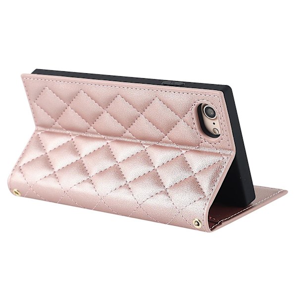 Imprinted Phone Stand Case Zipper Pocket Wallet Cover för iPhone 7/8 4.7 tum/SE (2020)/SE (2022)