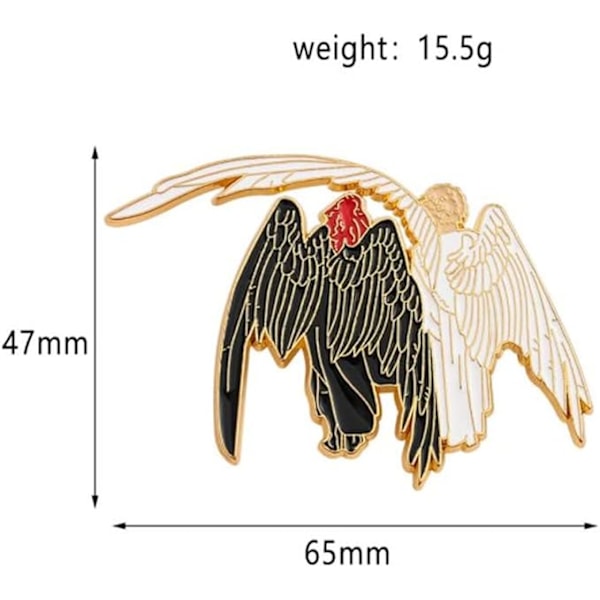 Piirretty Anime Hyvät Ennusteet The Unspeakable Husband Enkelit ja Demoni Hard Enamel Pin Aziraphale ja Crowley Rintataskun Pinni Muotikoru