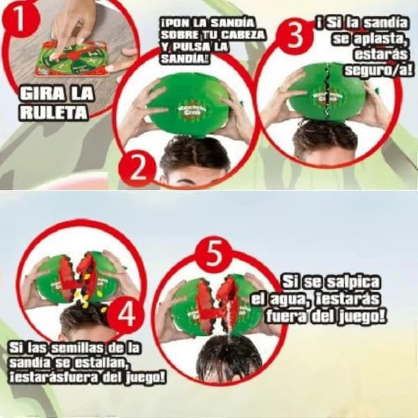 Vattenmelon Smash Spel - Spräck inte vattenmelonen, roligt vattenmelonspel för barn