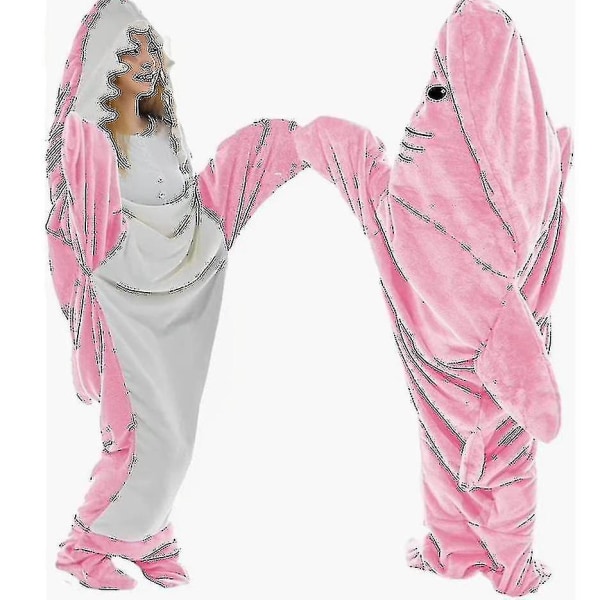 Super Soft Shark Blanket Hoodie Adult Shark Blanket Cozy Flannel Hoodie