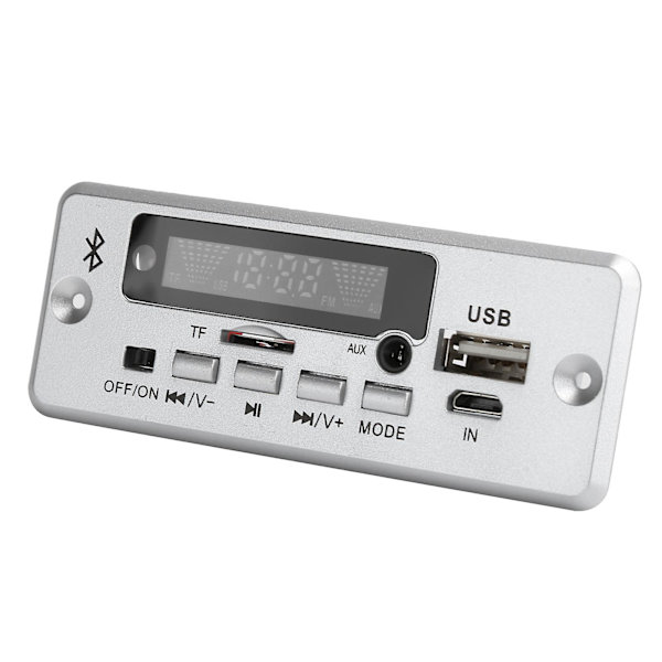 02cabt Dekodningskort Universal Wav Dekodningsmodul Mp3 Dekodarkort Med Bluetooth Samtal Silver