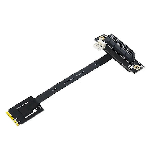270 Graders M.2 NGFF Dubbelnyckel A-E till PCI-E 4X Adapter Konverteringskabel för PCI-E Testare Förlängare