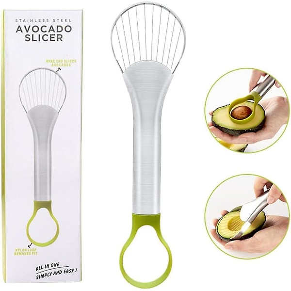 Avocado Skærer 2-i-1 Multifunktionel Rustfrit Stål Skræller Køkkenredskab