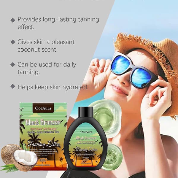 Extrem Mörk Brun-utan-sol-lotion Accelerator för Solarium & Utomhussol