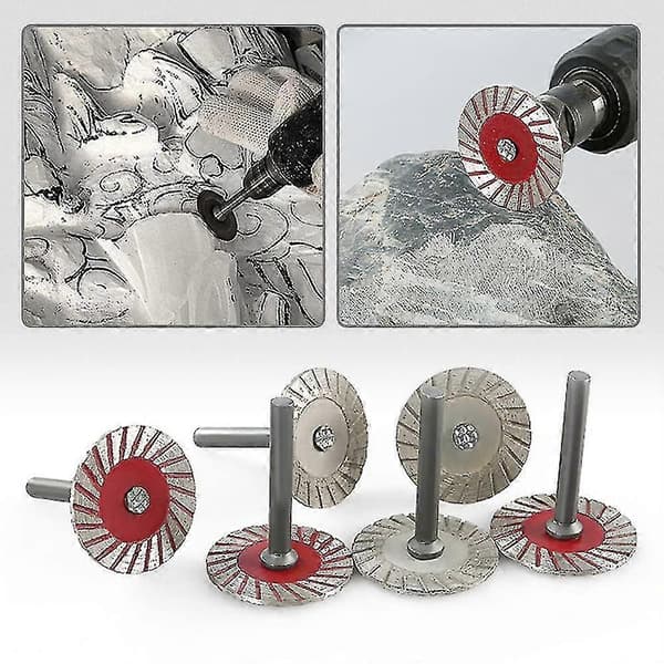 40 mm diamantskive med 6 mm skaft til gravering og skæring af fliser, granit, marmor, keramik