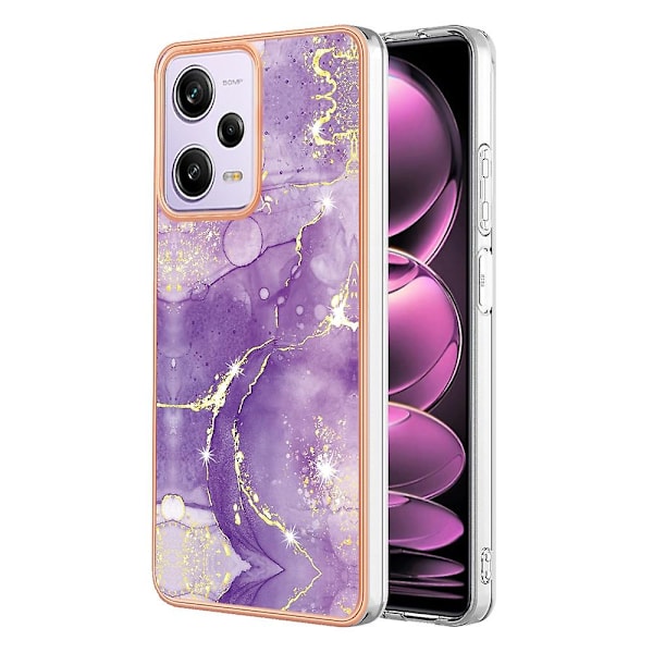 YB IMD Series-2 for Xiaomi Poco X5 Pro 5G, Redmi Note 12 Pro Speed 5G/Note 12 Pro 5G PU-telefondeksel IMD Ba