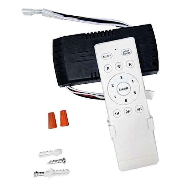 Universal Ceiling Fan Remote Control Kit Replacement, 6-Speed & Timing, Remote Replacement for DC C