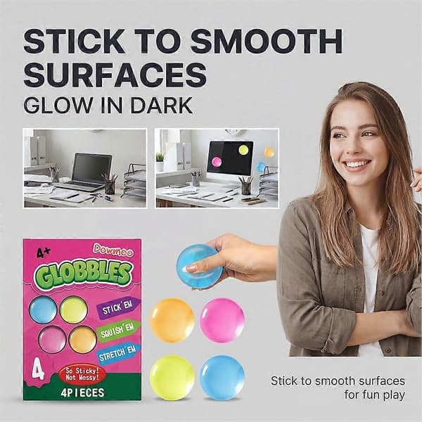 Crayola Globbles Squish Legetøj Klæbrige Stressbold til Voksne Børn Squishy Bolde Beroligende Sensorisk Stresslindrende Gave