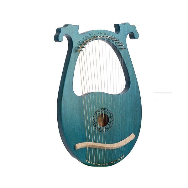 Lyyraharppu 16 kielinen puinen musiikki-instrumentti kielisoitin viritysavaimella varakielet B