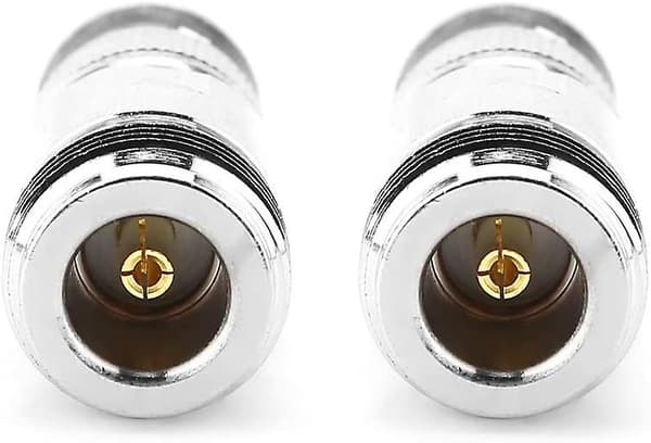 Kabeladapter Koaxialadapter Testkonverter Videosignalanslutning (silver) (2-pack)