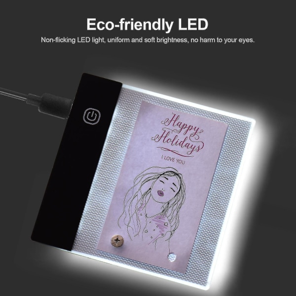 Flip Book Kit med Mini Light Pad Led Lightbox Tablet design med hul 300 ark flipbook papir