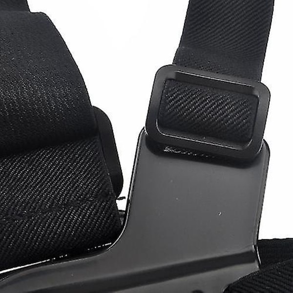 Justerbar Elastisk Brystsele Stroppfeste Belte For Gopro (1 Stykk, Svart