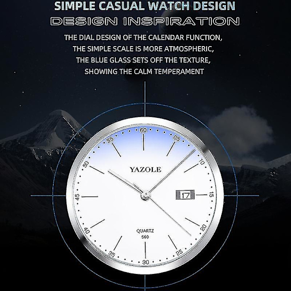 Yazole 560 Ste Band Quartz Movement Watch