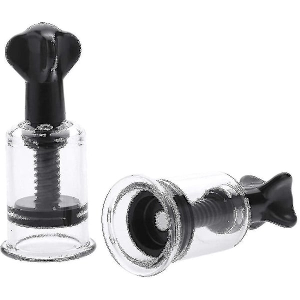 2 st Nippel Sugare Roterande Vakuum Twist Sugkopp Anti Cellulite Cupping Massager Kopp För Amning Bröstpump Svart 3.0cm