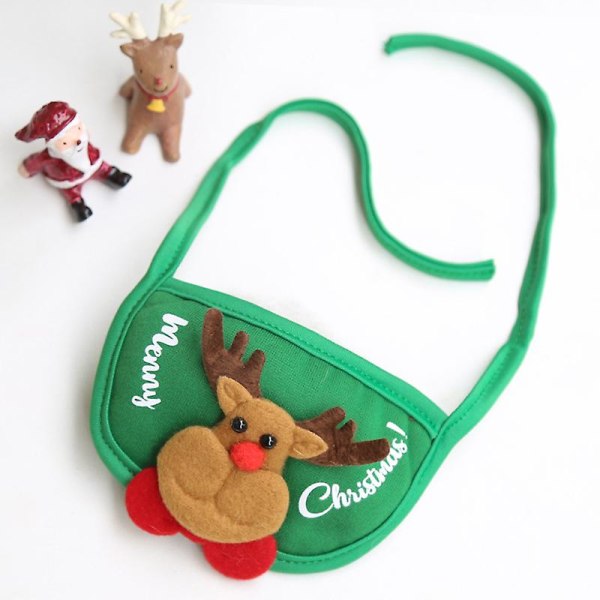 Julhattar, Saliva Handdukar, Babblar, Husdjur Höst- och Vinterkläder (1 st Grön)