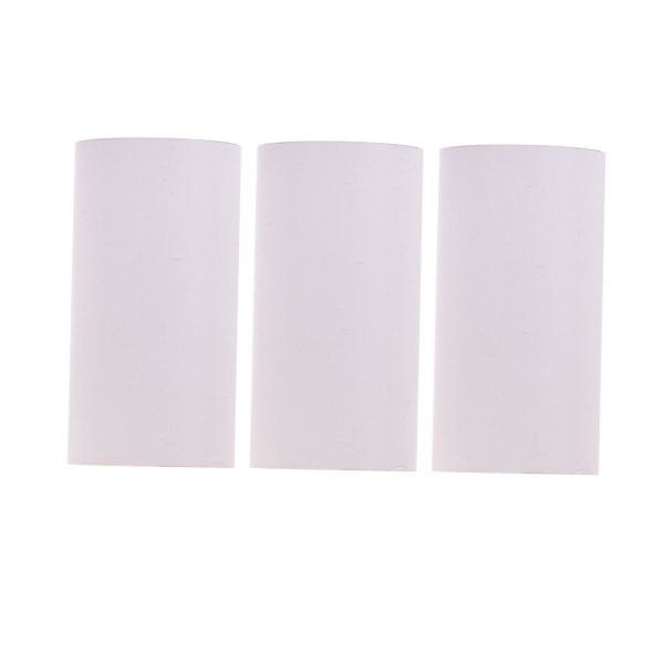 Poooli hvidt blankt termisk papir Langtidsholdbart 10-års papirrulle Bpa-fri 57*30 mm (2,17*1,18 tommer) 3 ruller kompatibel med Poooli termoprinter