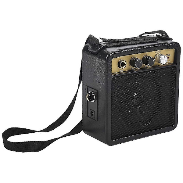 Mini Guitar Amplifier Amp Speaker 5W with 6.35mm Input 1/4 Inch Headphone Output Supports Volume To