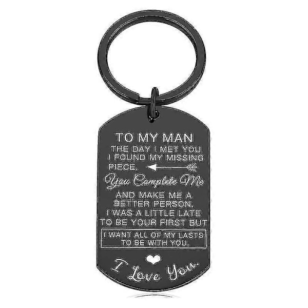 To My Man ja To My Woman avaimenperät lahjaksi miehelle ja vaimolle