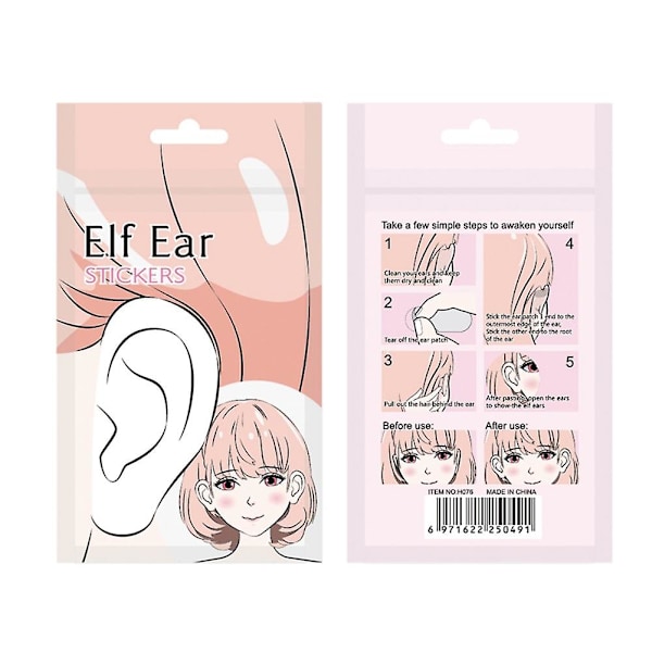 1pair Elf Ears Latex High Simulation Soft Harmless False Angel Fairy Ear Party Props Halloween Christmas For Cosplay Accessories