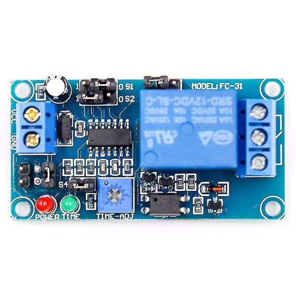 12v DC Forsinkelsesrelæ Forsinkelse Tænd / Forsinkelse Sluk Switch Modul Med Timer