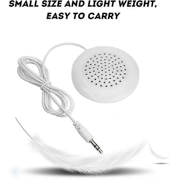 Mini Stereo Högtalare, Ny DIY Kudde Högtalare 3.5mm Mini Stereo Högtalare, Riktigt HD och Unikt Mjukt Ljud Bärbar Högtalare, Bärbar Plug-in Högtalare med 3.5m