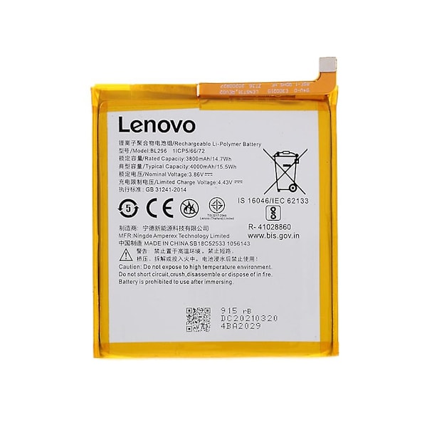 Telefon Udskiftning Dele Batterier til Lenovo Z6