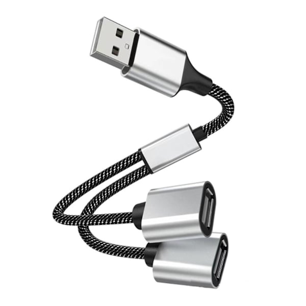Bärbar förlängningssladd USB-kabeldelare OTG USB Typ C Hub-förlängningar Hög hastighet Överföring Multi Splitter Adapter 4 portar